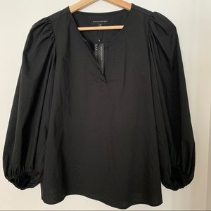 NWT Banana Republic Balloon-Sleeve BLACK top